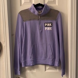 VS Pink Half-Zip Pullover